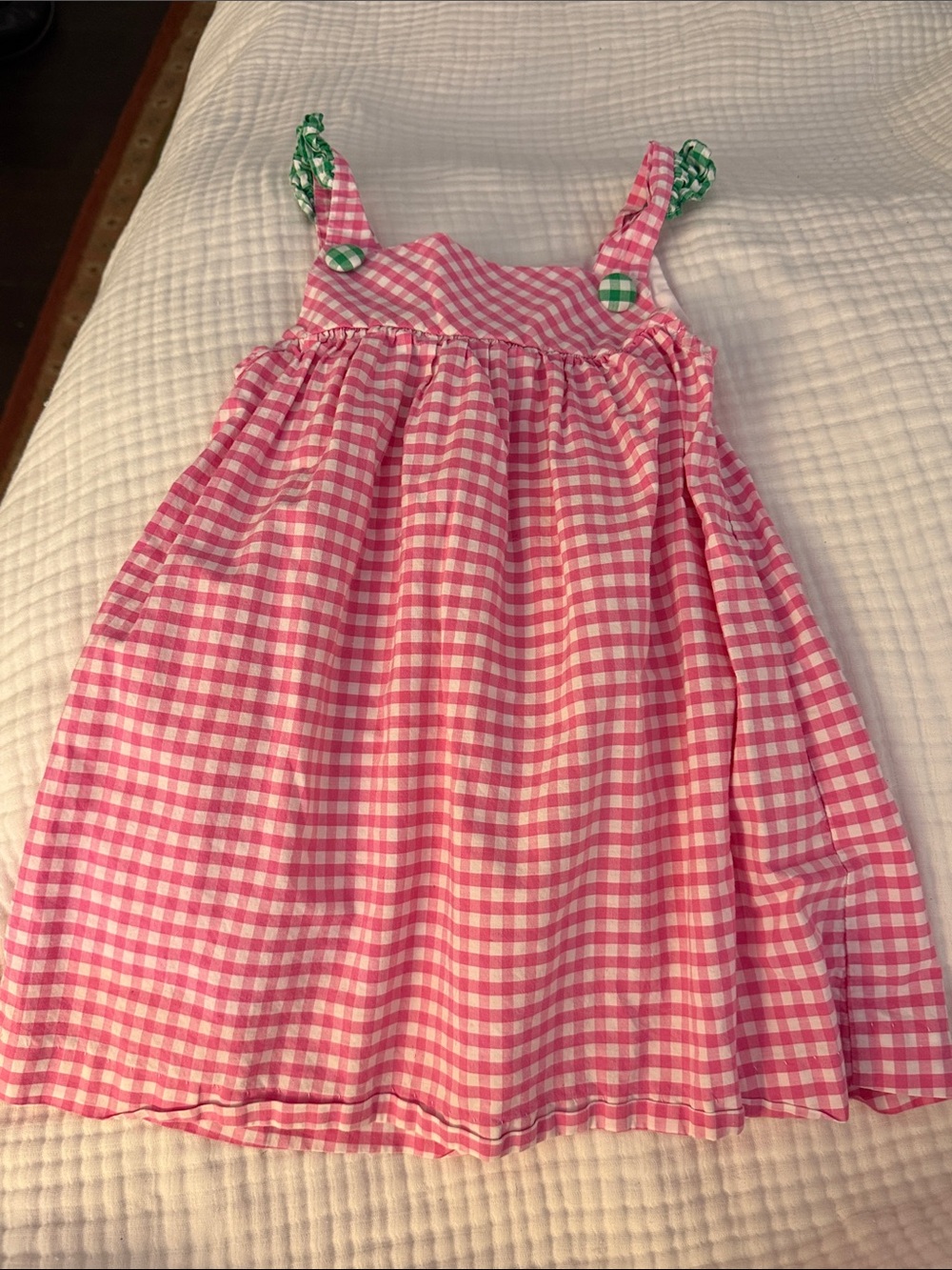 Pink Gingham Sundress for Girls - Casual Summer Dress